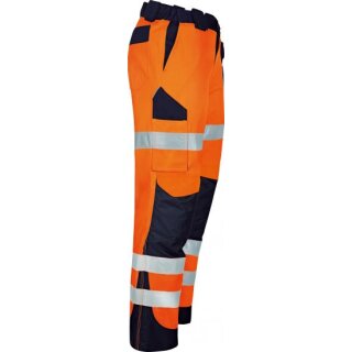 Triuso Warnschutz-Kontrast-Bundhose Yellow/Marine