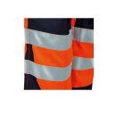 Triuso Warnschutz-Kontrast-Bundhose Yellow/Marine