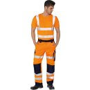 Triuso Warnschutz-Kontrast-Bundhose Yellow/Marine