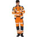 Triuso Warnschutz-Kontrast-Bundhose Yellow/Marine