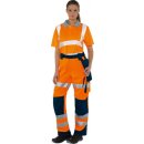 Triuso Warnschutz-Kontrast-Bundhose Yellow/Marine