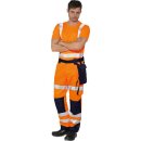 Triuso Warnschutz-Kontrast-Bundhose Yellow/Marine