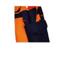 Triuso Warnschutz-Kontrast-Latzhose Yellow/Marine