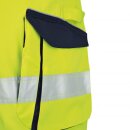 Triuso Warnschutz-Kontrast-Latzhose Yellow/Marine