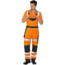 Triuso Warnschutz-Kontrast-Latzhose Yellow/Marine