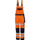Triuso Warnschutz-Kontrast-Latzhose Yellow/Marine