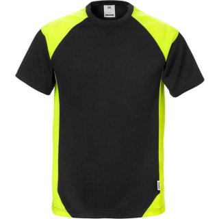 Fristads T-Shirt 7046 THV Schwarz/Warnschutz-Gelb