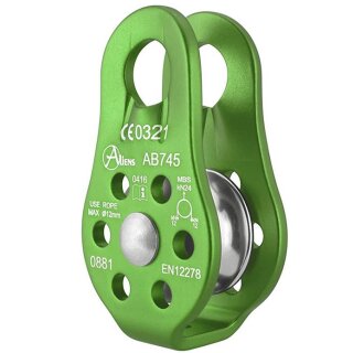 Aliens Umlenkrolle Fixed Standard Pulley 24kN Grün