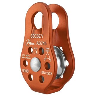 Aliens Umlenkrolle Fixed Standard Pulley 24kN Orange
