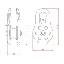 Aliens Umlenkrolle Fixed Std. Pulley 24kN Farben Rot
