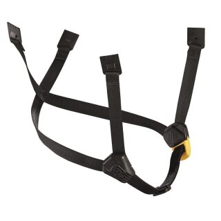 Petzl DUAL-Kinnband in Gelb, Schwarz extra lang