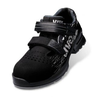 Uvex 1 print Sandalen S1 6550 schwarz in versch Weiten