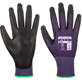 Portwest PU Touchscreen Handschuh lila-schwarz in vers. Größen