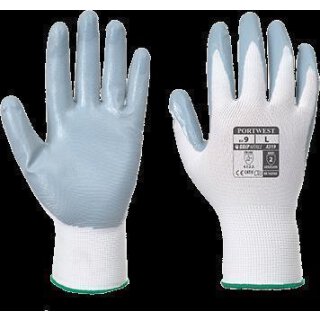 Portwest Flexo Grip Handschuh -in Packung in der Farbe Rot-Schwarz und der Größe M