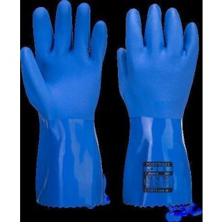 Portwest Marine Ultra PVC Chemikalienschutz Stulpenhandschuh in der Größe M