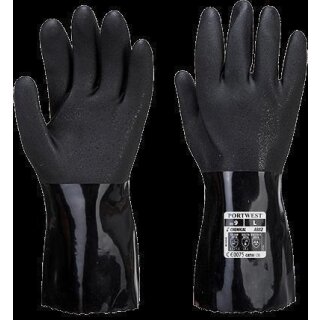 Portwest ESD PVC Chemikalienschutz Stulpenhandschuh in der Größe L