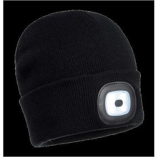 Portwest wiederaufladbare LED Strickmütze in vers. Farben