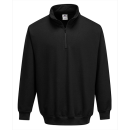 Portwest Reißverschluss Kragen Sweatshirt in der Farbe Schwarz und der Größe L