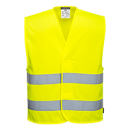 Portwest MeshAir Warnschutz 2-Band Weste in der Farbe Gelb und der Größe L-XL