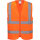 Portwest Warnschutz Reißverschluss Weste in der Farbe Orange und der Größe L