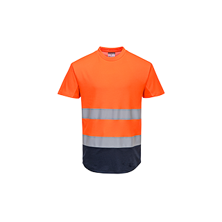 Portwest Warnschutz zweifarbiges Mesh T-Shirt