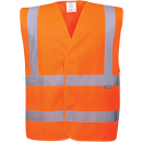 Portwest Warnschutz Band und Brace Weste in der Farbe Orange und der Größe L-XL