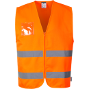 Portwest Warnschutz Polycotton Weste in der Farbe Orange und der Größe L