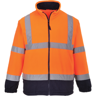 Portwest Warnschutz-Jacke zweifarbig Fleece in vers. Farben und Größen