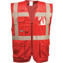 Portwest Iona Executive Weste in der Farbe Rot und der Größe L