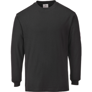 Portwest flammhemmend antistatisches T-Shirt in der Farbe Schwarz und der Größe L