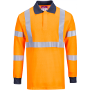 Portwest Modaflame Warnschutz Polo-Shirt in der Farbe Orange und der Größe L