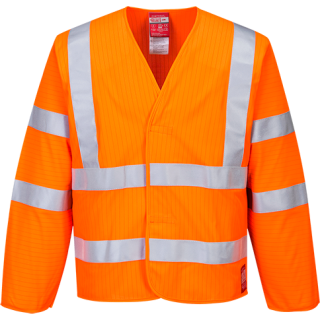 Portwest Warnschutz-Jacke antistatisch flammhemmend in der Farbe Orange und der Größe L-XL