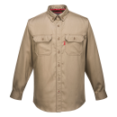 Portwest Bizflame Hemd 88-12 in der Farbe Khaki und der Größe 3XL