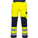 Portwest Warnschutz Modaflame Hose in der Farbe Gelb-Marine und der Größe L