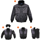 Portwest Piloten Jacke zweifarbig in der Farbe Schwarz-Grau und der Größe XL