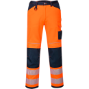 Portwest PW3 Warnschutz Arbeitshose in der Farbe Orange-Marine und der Größe UK34 EU50 F