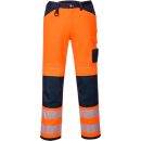 Portwest PW3 Warnschutz Arbeitshose in der Farbe Orange-Marine und der Größe UK36 EU52 F