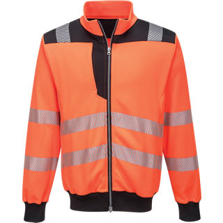 Portwest PW3 Warnschutz Sweatshirt in der Farbe Orange-Schwarz und der Größe 4XL