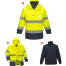 Portwest Warnschutz leichte 3in1 Jacke in vers. Farben und Größen