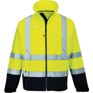 Portwest Warnschutz Kontrast-Softshell in vers. Farben und Größen