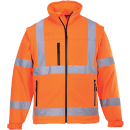 Portwest Warnschutz Softshell-Jacke in der Farbe Orange und der Größe 4XL