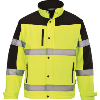 Portwest Warnschutz zweifarbige Softshell-Jacke in der Größe L