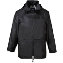 Portwest Regen-Jacke in der Farbe Schwarz und der...