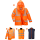 Portwest Warnschutz 4in1 Jacke in der Farbe Orange und der Größe 5XL