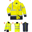 Portwest Warnschutz 4in1 Kontrast Jacke in vers. Farben