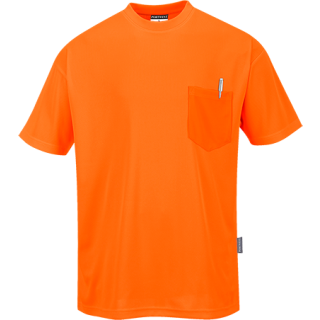 Portwest T-Shirt in Leuchtfarbe mit Brusttasche in vers. Farben und Größen