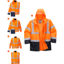 Portwest 5in1 Warnschutz Executive Jacke in der Farbe Orange-Marine und der Größe 5XL