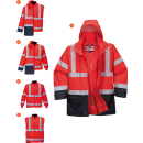 Portwest 5in1 Warnschutz Executive Jacke in der Farbe Orange-Marine und der Größe 5XL