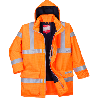 Portwest antistatische flammhemmende Jacke in der Farbe Gelb und der Größe 6XL