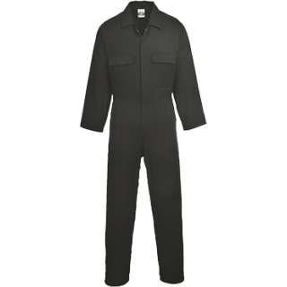 Portwest Euro Baumwoll Overall in der Farbe Schwarz und der Größe XXL